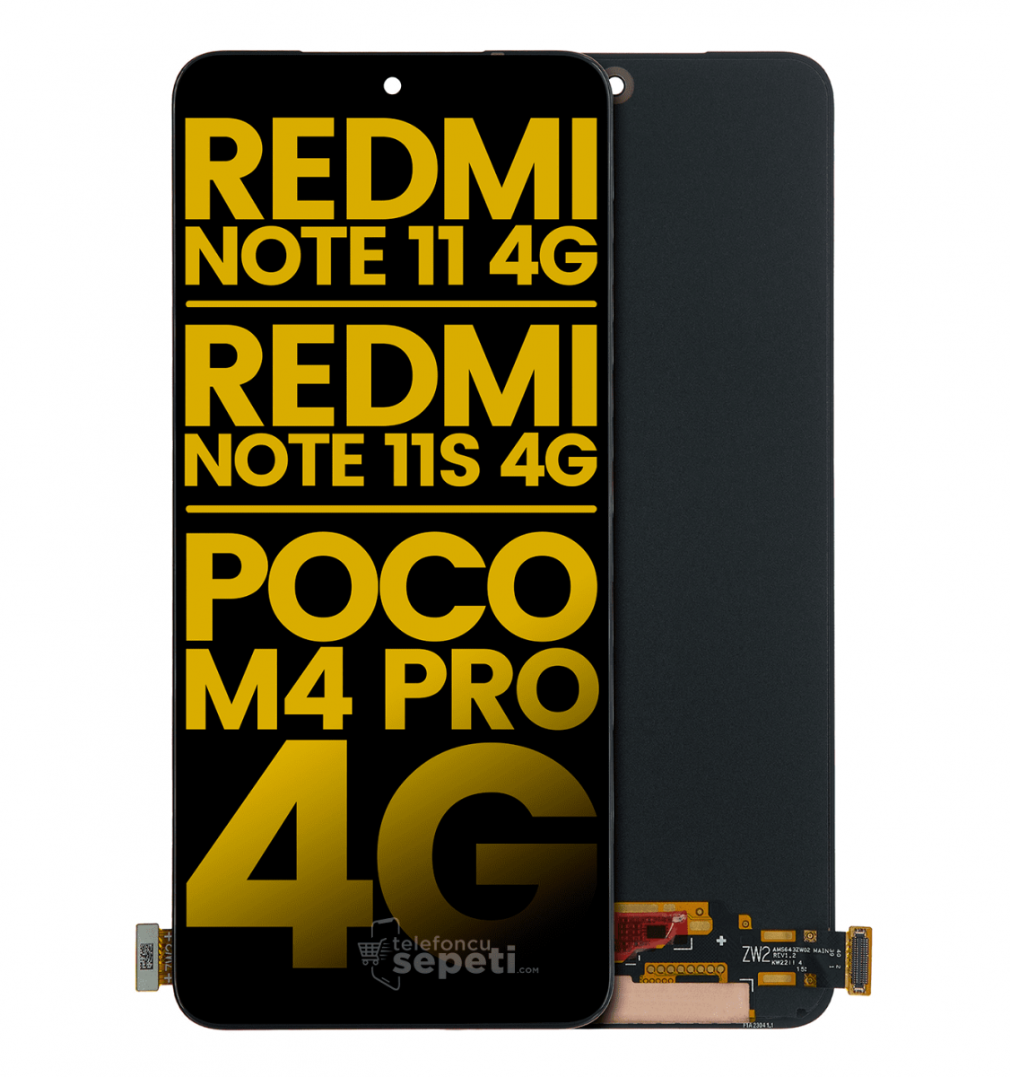 Xiaomi Redmi Note 11 Ekran Dokunmatik Siyah Çıtasız Orijinal