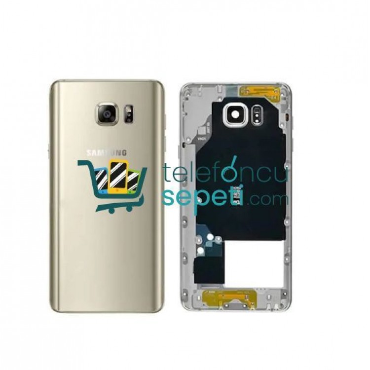 Samsung Galaxy Note 5 N920 Kasa Kapak Gold ''Bakır Antenli''