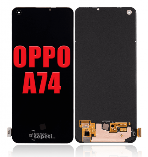 Oppo A74 Ekran Dokunmatik Siyah Çıtasız Orjinal Servis