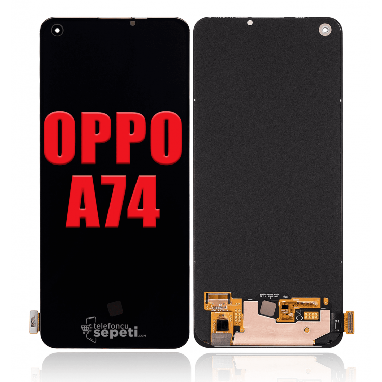 Oppo A74 Ekran Dokunmatik Siyah Çıtasız Orjinal Servis