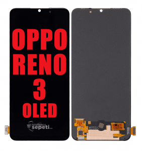 Oppo Reno 3 Ekran Dokunmatik Siyah Çıtasız %100 Oled