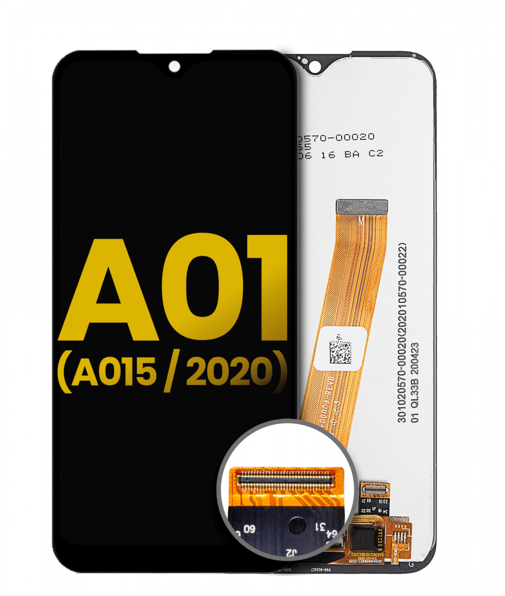 Samsung Galaxy A01 A015 Ekran Dokunmatik Siyah Çıtasız Orjinal M 'Versiyon'
