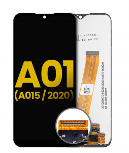 Samsung Galaxy A01 A015 Ekran Dokunmatik Siyah Çıtasız Orjinal M 'Versiyon'
