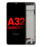 Samsung Galaxy A32 A325 Ekran Dokunmatik Siyah Çıtalı %100 Oled