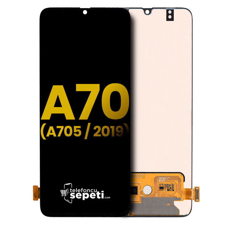 Samsung Galaxy A70 A705 Ekran Dokunmatik Siyah Çıtasız A Kalite