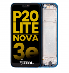 Huawei P20 lite Ekran Dokunmatik Mavi Çıtalı A Plus Kalite