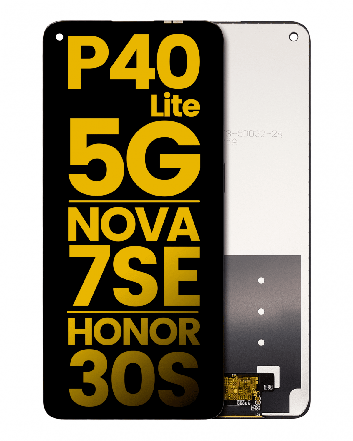 Huawei Nova 7se Ekran Dokunmatik Siyah Çıtasız Orjinal