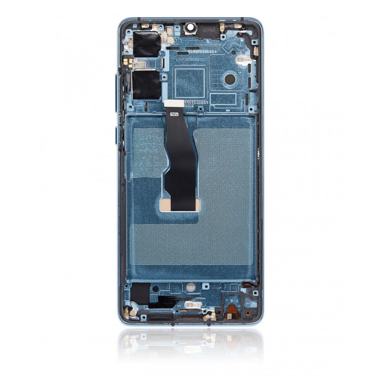 Huawei P30 Dokunmatik Ekran Mavi Çıtalı Orjinal