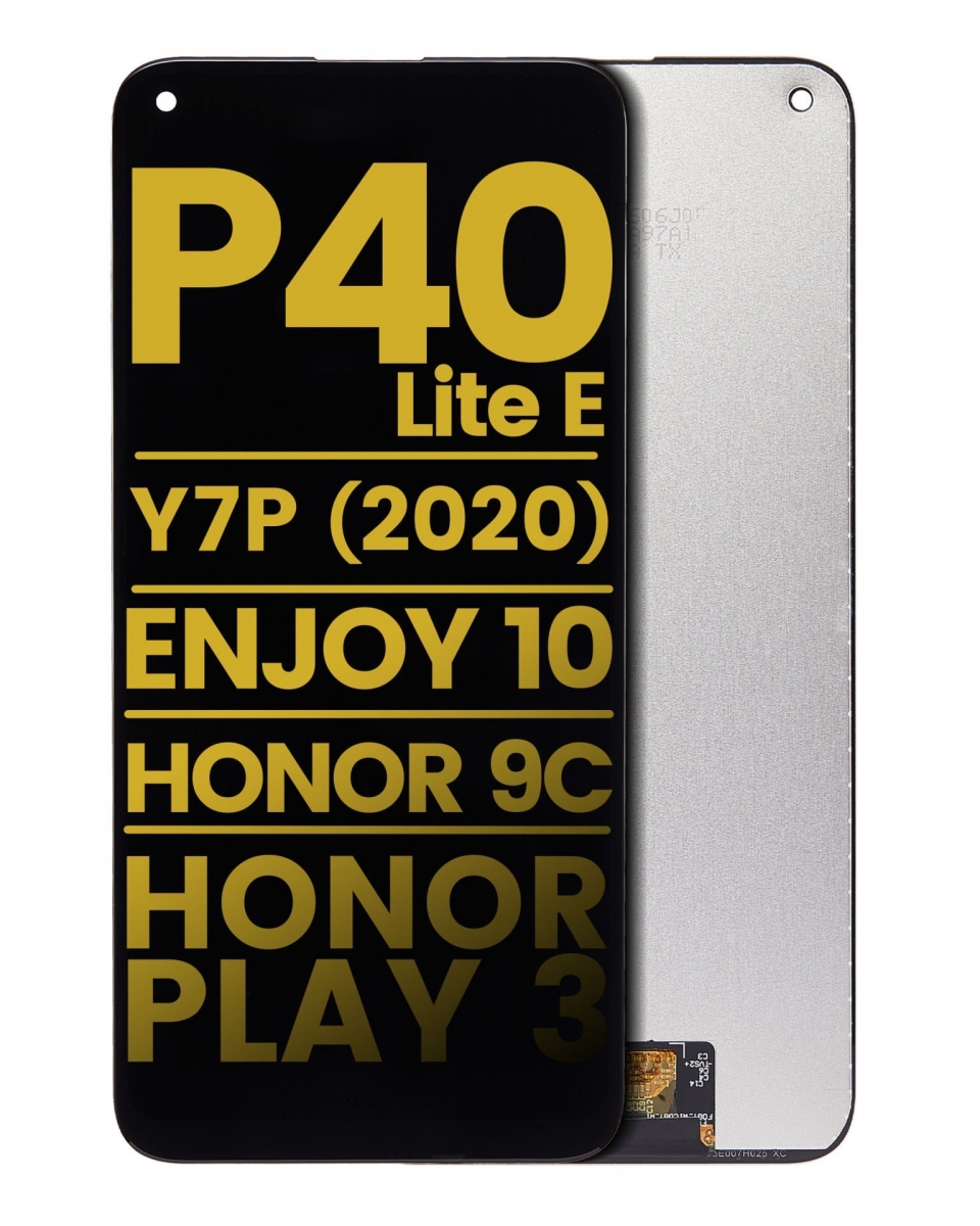 Huawei P40 Lite E Ekran Dokunmatik Siyah Çıtasız Orjinal