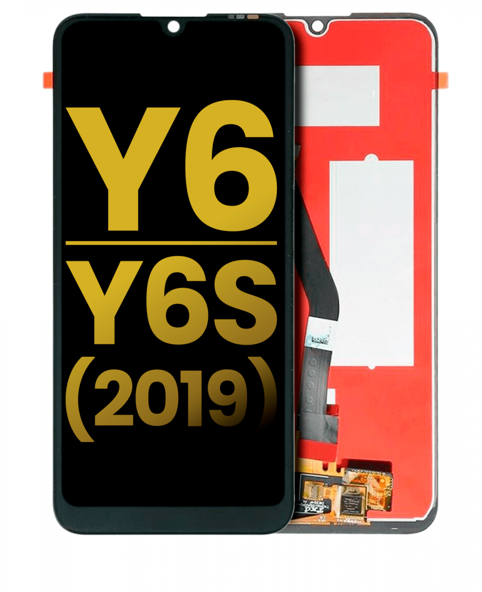 Huawei Y6s Ekran Dokunmatik Siyah Çıtasız A Plus Kalite