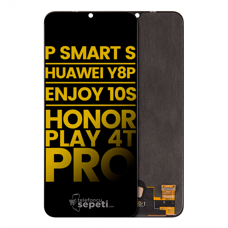 Huawei P Smart S Ekran Dokunmatik Siyah Çıtasız Orjinal