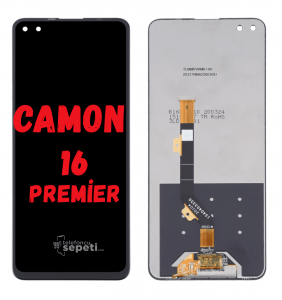 Tecno Camon 16 Premier Ekran Dokunmatik Siyah Çıtasız Orijinal