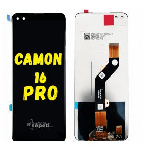 Tecno Camon 16 Pro Ekran Dokunmatik Siyah Çıtasız Orijinal
