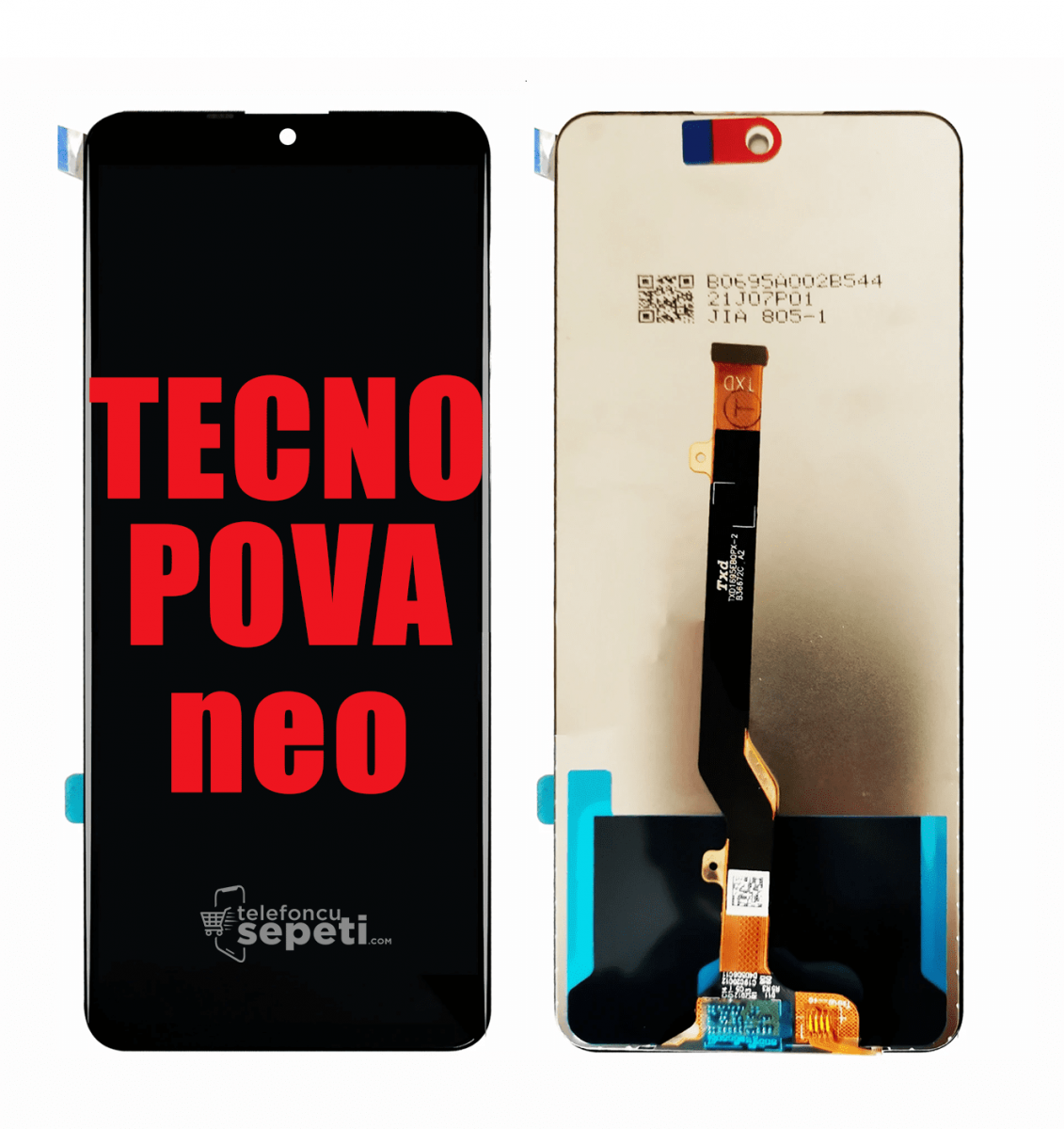 Tecno Pova Neo Ekran Dokunmatik Siyah Çıtasız Orjinal