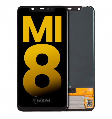 Xiaomi Mi 8 Ekran Dokunmatik Siyah Çıtasız %100 Orijinal
