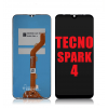 Tecno Spark 4 Ekran Dokunmatik Siyah Çıtasız Orjinal
