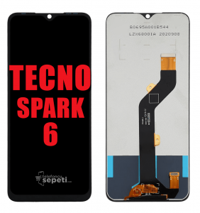 Tecno Spark 6 Ekran Dokunmatik Siyah A Plus Kalite