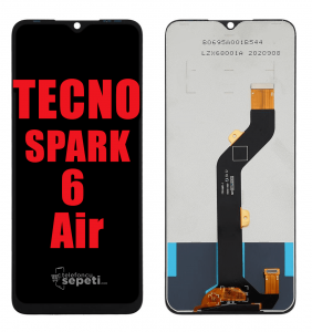 Tecno Spark 6 Go Air Ekran Dokunmatik Siyah Çıtasız Orjinal
