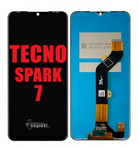 Tecno Spark 7 Ekran Dokunmatik Siyah Çıtasız %100 Orijinal