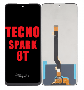 Tecno Spark 8T Ekran Dokunmatik Siyah Çıtasız %100 Orijinal