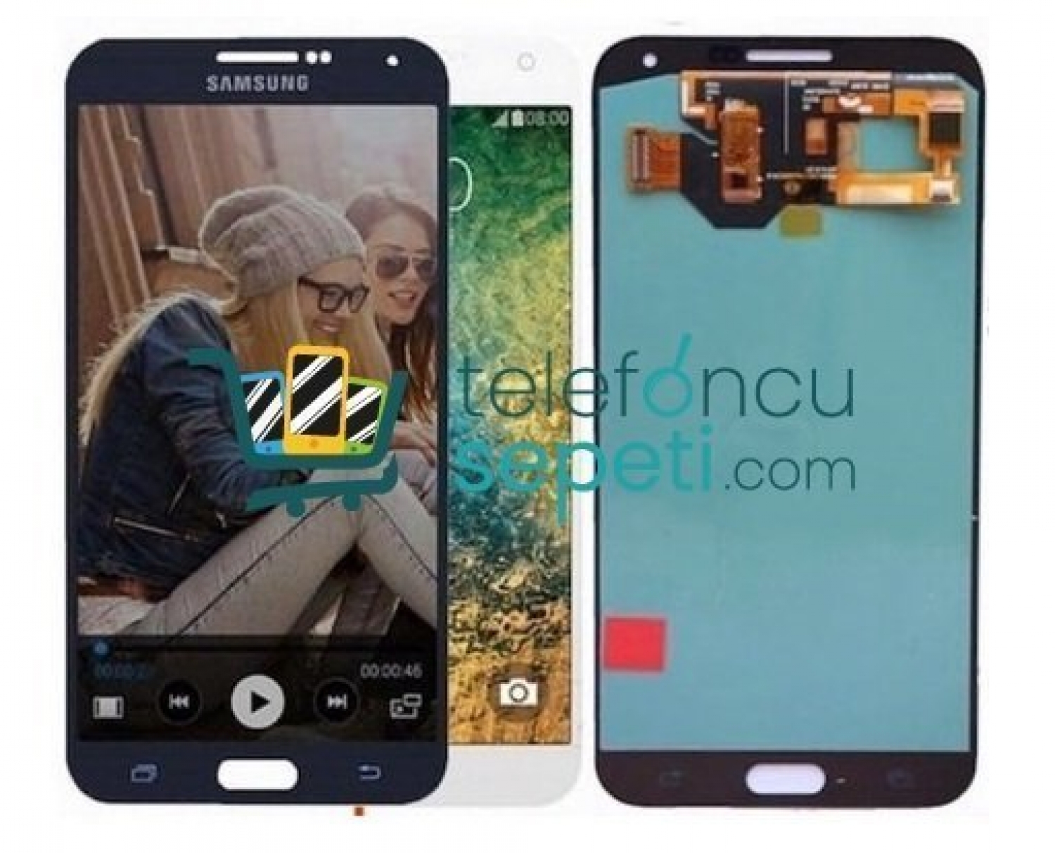 Samsung Galaxy E7 E700 Ekran Dokunmatik Beyaz Oled Üstün Kalite