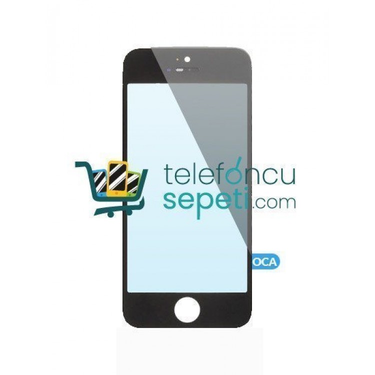 iPhone 5 Lens Ocalı Çıtalı Siyah