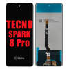 Tecno Spark 8 Pro Ekran Dokunmatik Siyah Çıtasız Orijinal