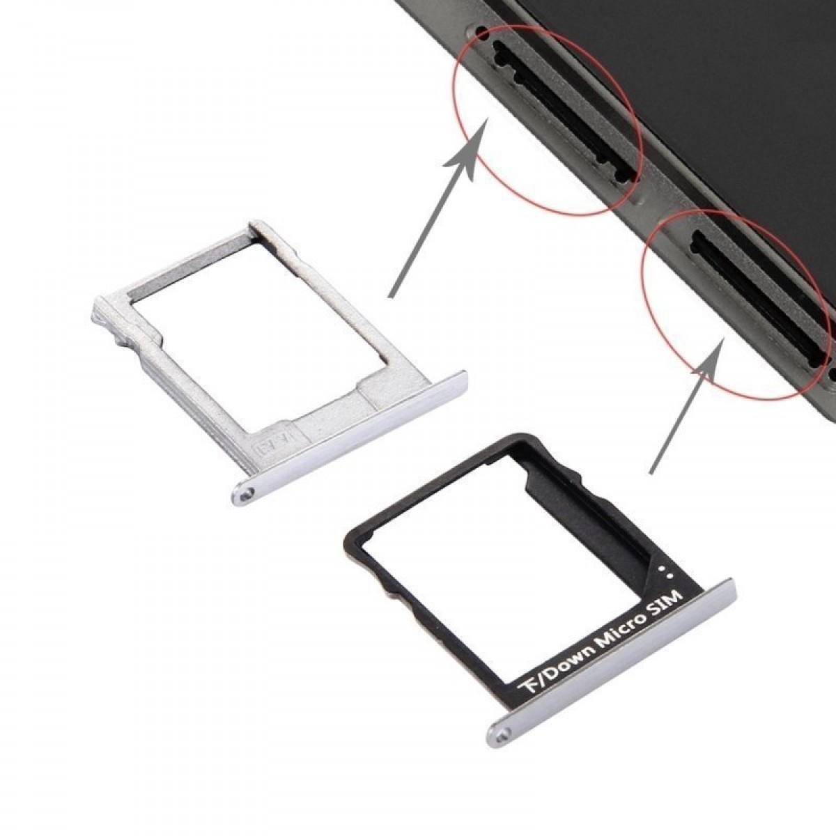 Huawei P8 Lite Sim ve Mmc Kart Tepsisi Beyaz