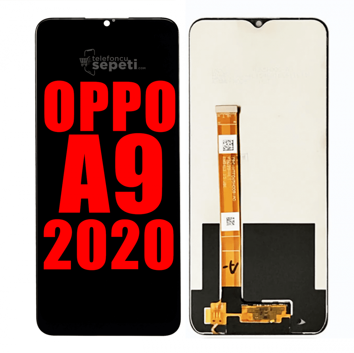 Oppo A9 2020 Ekran Dokunmatik Siyah Çıtasız Orjinal