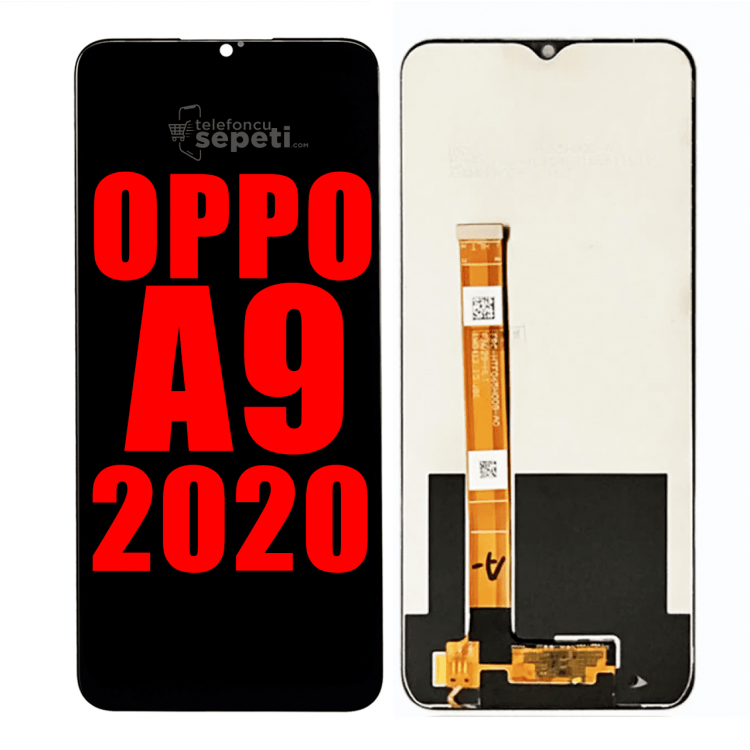 Oppo A9 2020 Ekran Dokunmatik Siyah Çıtasız %100 Orijinal 
