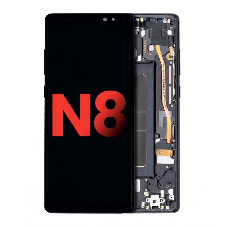 Samsung Galaxy Note 8 N950 Ekran Dokunmatik Siyah Orjinal Servis