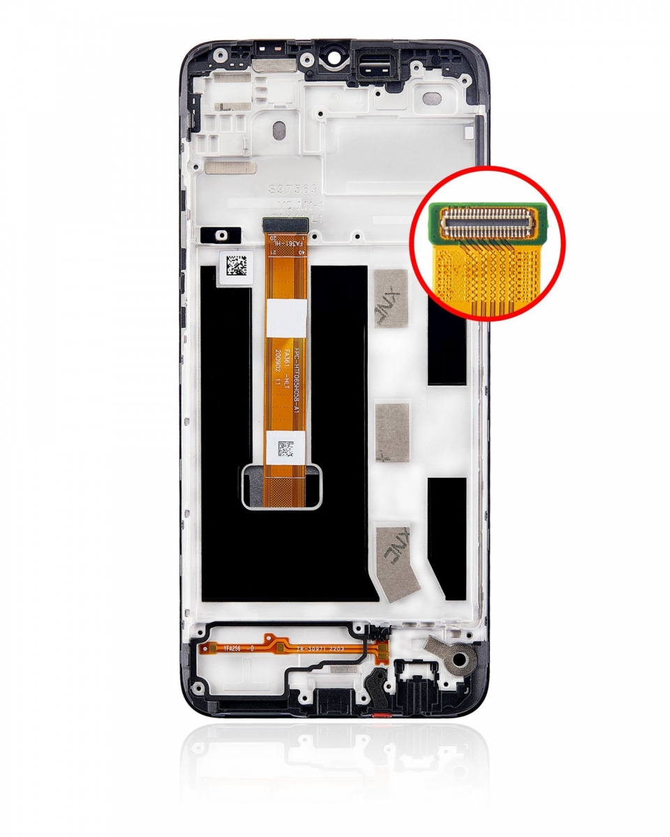 Oppo A15s Ekran Dokunmatik Siyah Çıtalı Orjinal