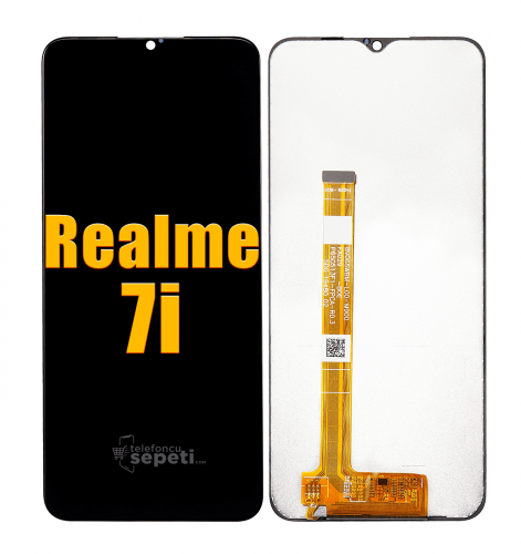 Oppo Realme 7i Ekran Dokunmatik Siyah Çıtasız A Plus Kalite