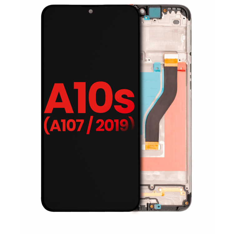 Samsung Galaxy A10S A107 Ekran Dokunmatik Siyah Çıtalı A Plus Kalite
