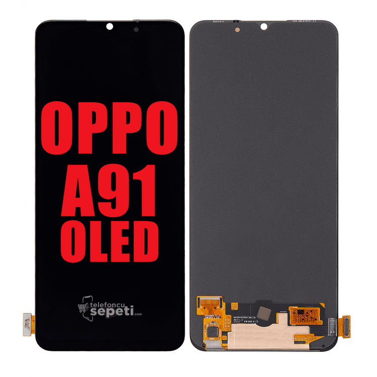Oppo A91 Ekran Dokunmatik Siyah Çıtasız Oled