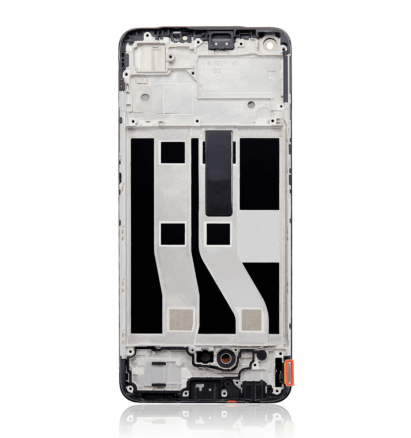 Oppo Reno 5 Lite Ekran Dokunmatik Siyah Çıtalı Orjinal