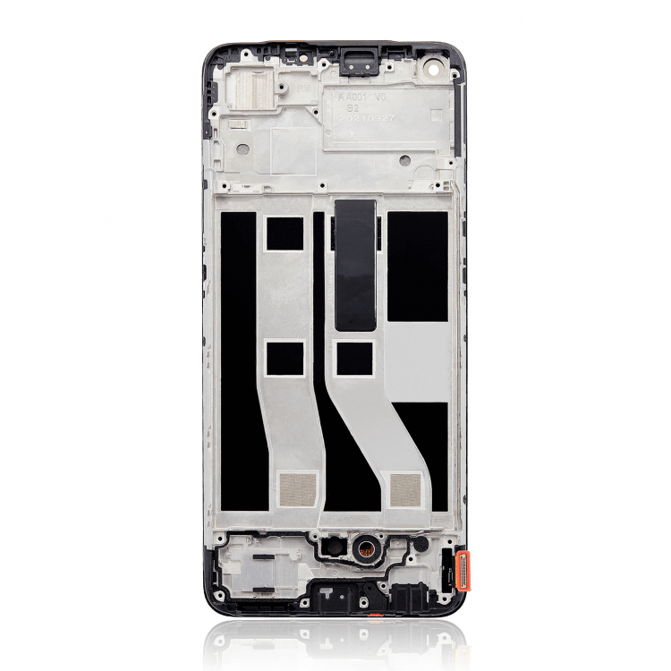 Oppo Reno 5 Lite Ekran Dokunmatik Siyah Çıtalı Orjinal