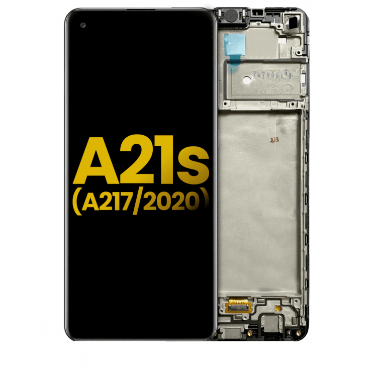 Samsung Galaxy A21s A217 Ekran Dokunmatik Siyah Çıtalı A Plus Kalite