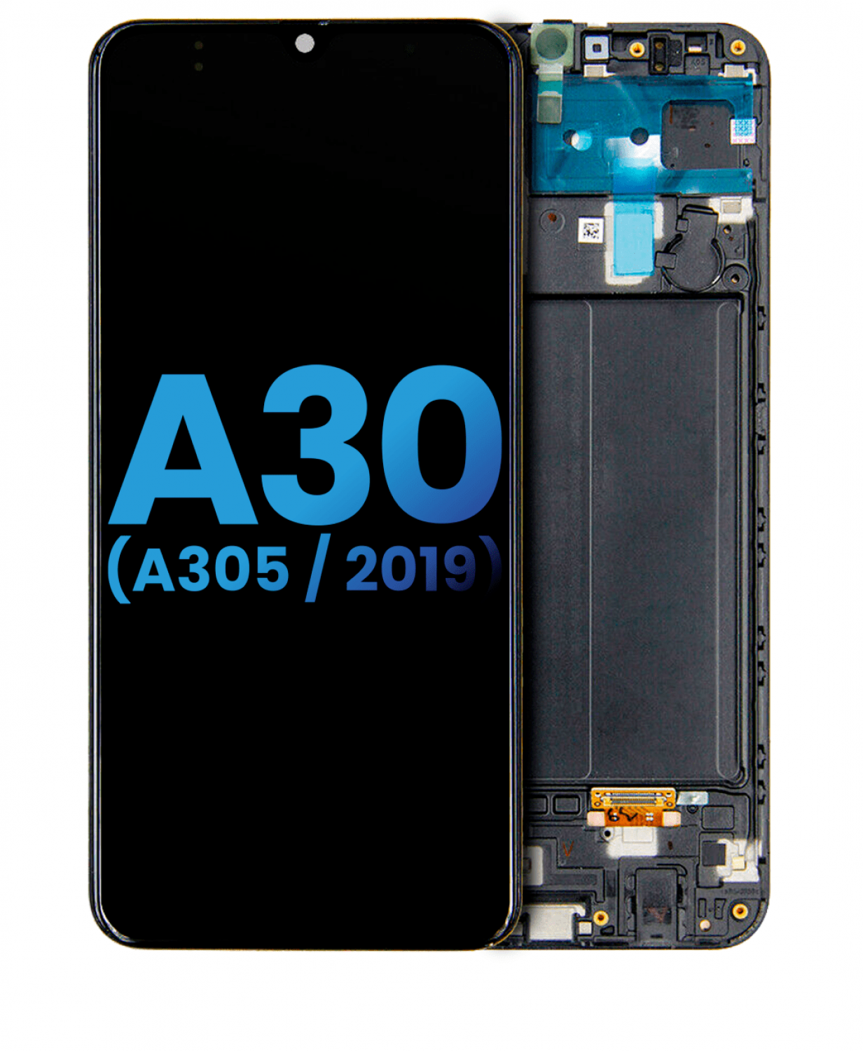 Samsung Galaxy A30 A305 Ekran Dokunmatik Siyah Çıtalı Oled Samsung Galaxy A30 A305 Ekran Dokunmatik Siyah Çıtalı Oled