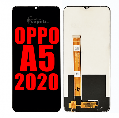 Oppo A5 2020 Ekran Dokunmatik Siyah Çıtasız %100 Orijinal 
