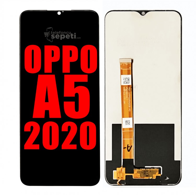 Oppo A5 2020 Ekran Dokunmatik Siyah Çıtasız %100 Orijinal 
