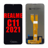 Realme C11 2021 Ekran Dokunmatik Siyah Çıtasız Orjinal