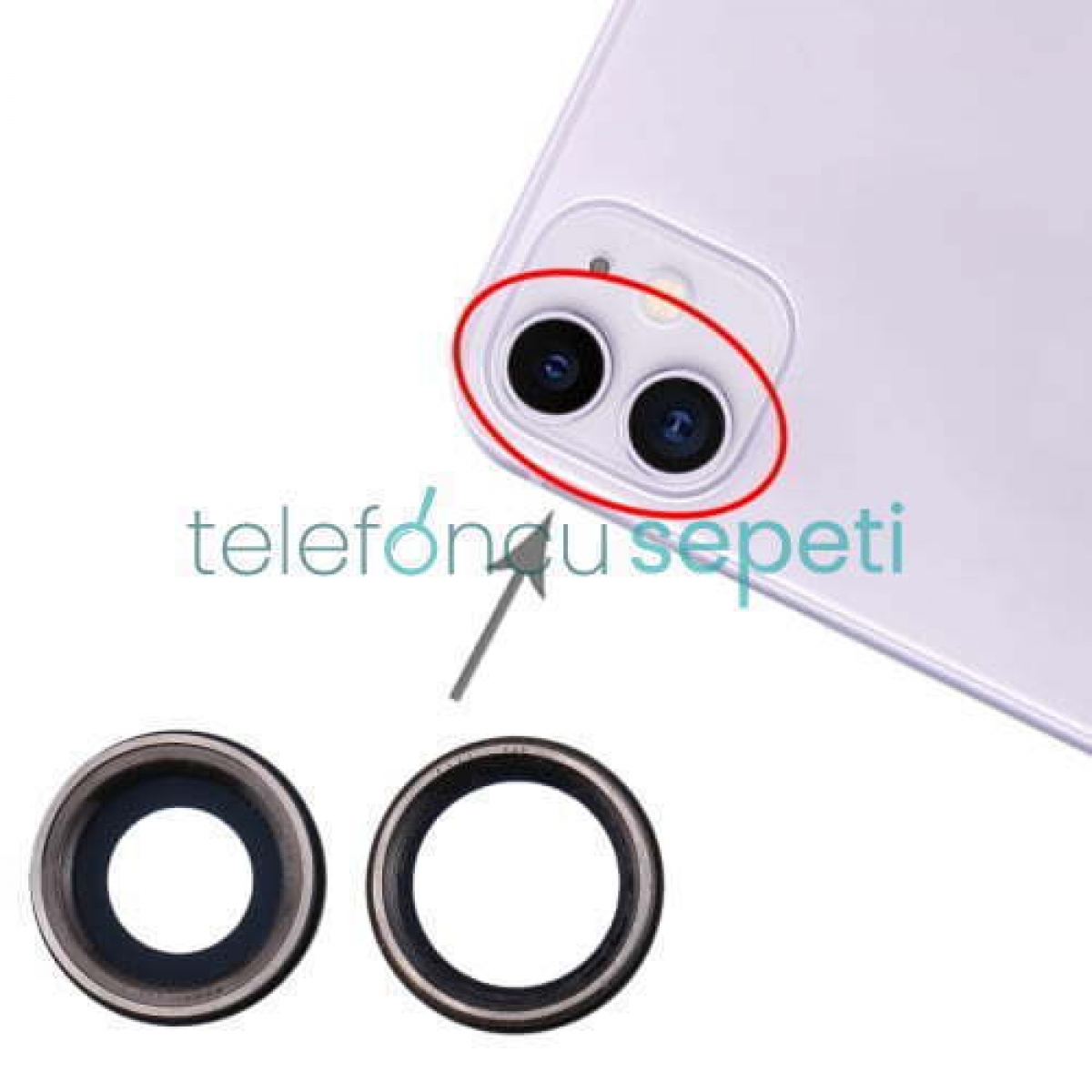iPhone 11 Kamera Lensi Cam Set ''2 Cam''