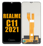 Realme C11 2021 Ekran Dokunmatik Siyah Çıtasız %100 Birebir Ürün