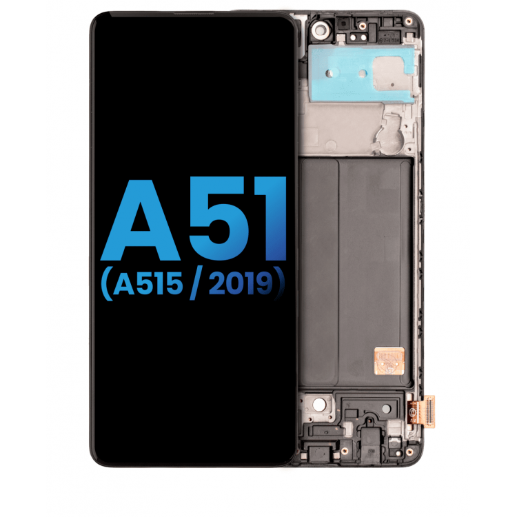 Samsung Galaxy A51 A515 Ekran Dokunmatik Siyah Çıtalı Oled