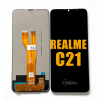 Realme C21 Ekran Dokunmatik Siyah Çıtasız A Plus Kalite