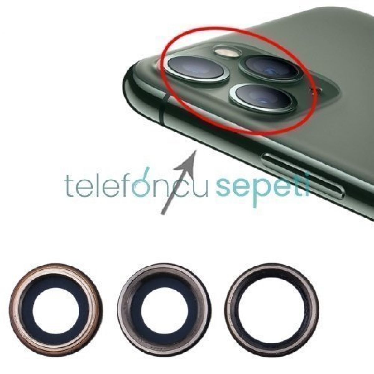 iPhone 11 Pro Kamera Lensi Cam Set
