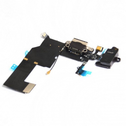 iPhone 5c Kulaklık Soketli Şarj Soketli Film Siyah