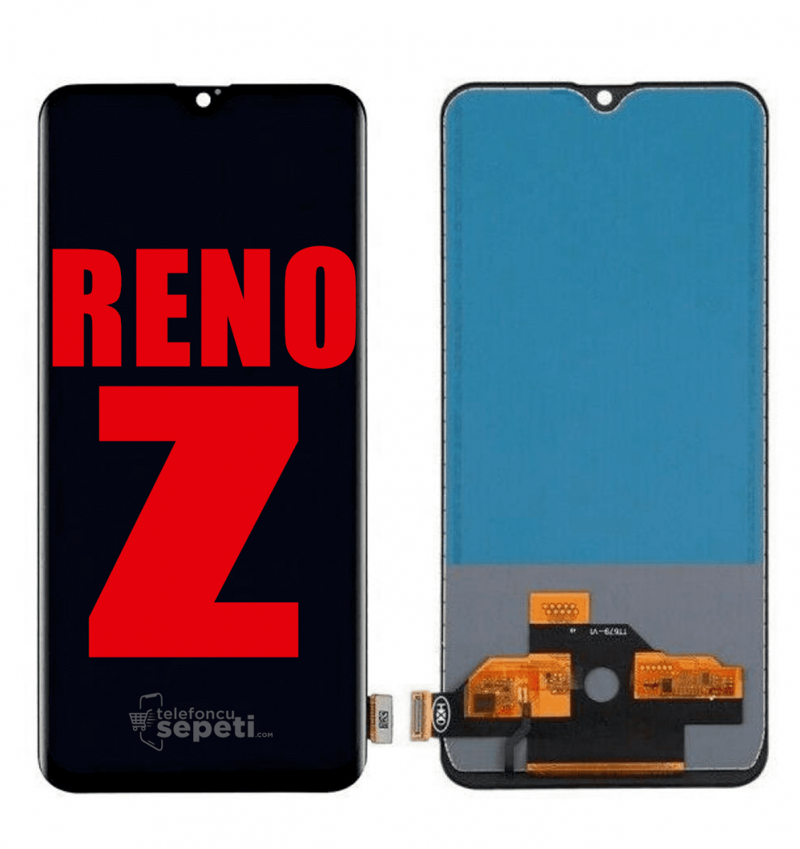 Oppo Reno Z Ekran Dokunmatik Siyah Çıtasız A Plus Kalite