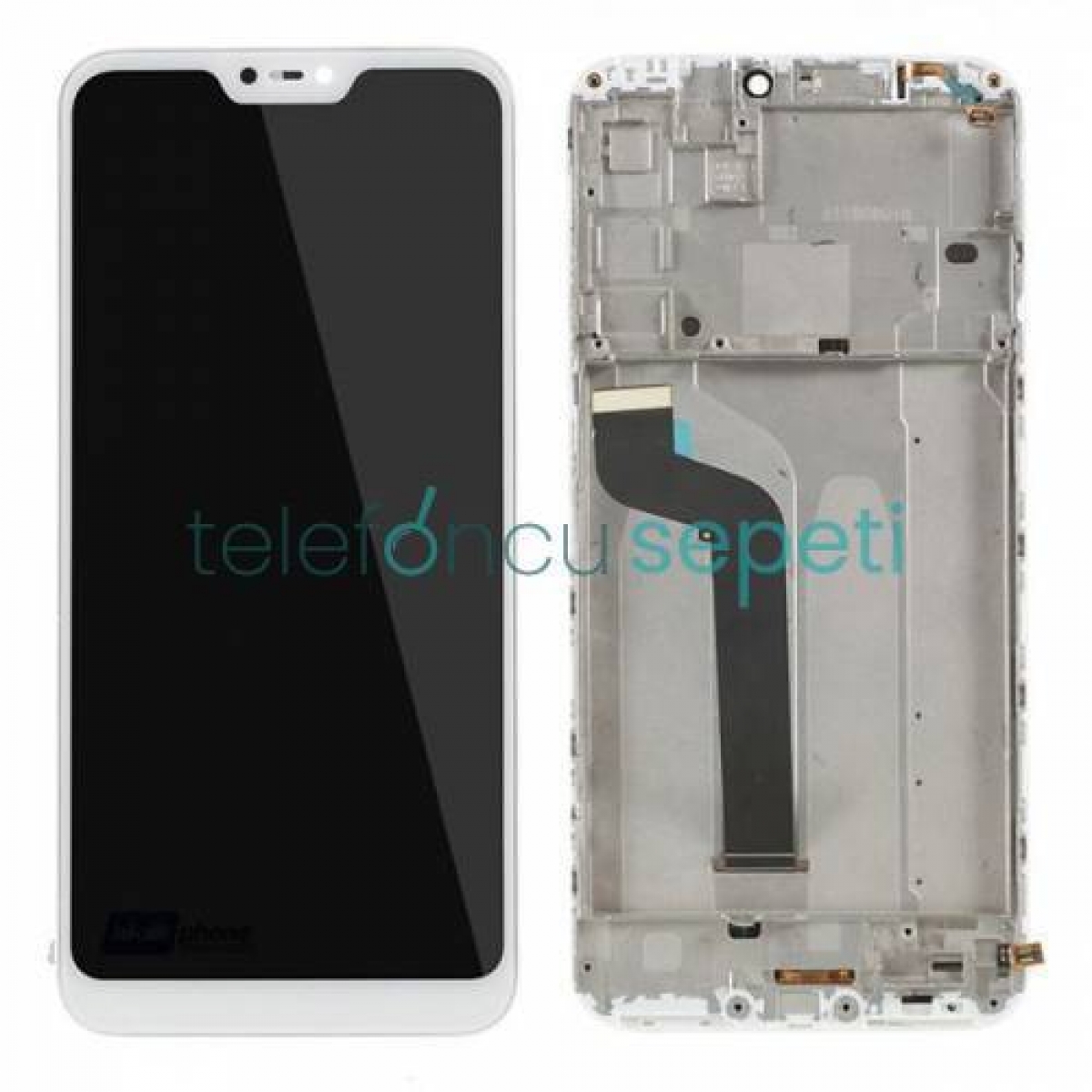 Xiaomi Mi A2 Lite Ekran Dokunmatik Beyaz Çıtalı Sensörlü Orijinal